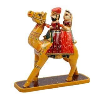Wooden Decorative Hand Embossed & Painted Dhola Maru