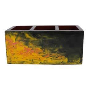 eshilp Mango Wood hand Painted  Knifes/ Spoon Holder