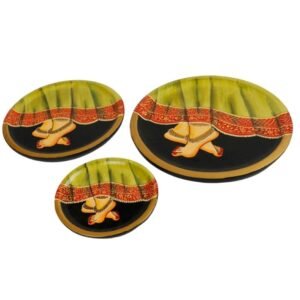 Wooden Decorative Hand Painting of Dancing Leady Feet