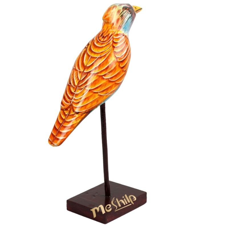 Wooden Decorative Hand Painted Bird
