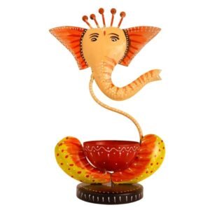 Iron Made Elephant Candle Holder