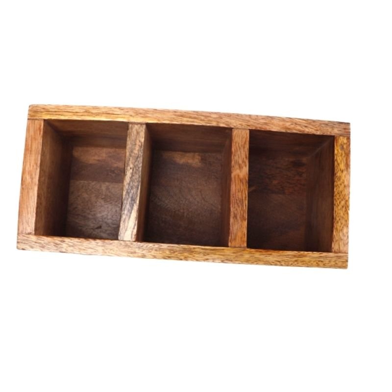 Mango Wood hand Painted Knifes/ Spoon Holder