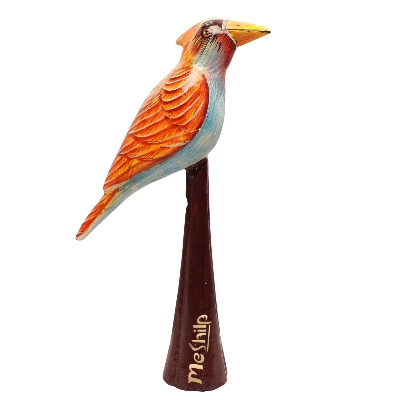 Wooden Decorative Hand Painted Bird