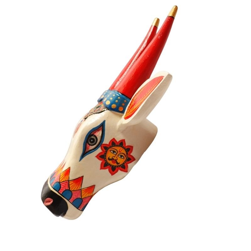 Wooden Cow head Wall Hanging