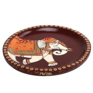 Wooden Decorative Hand Painted Elephant Painting