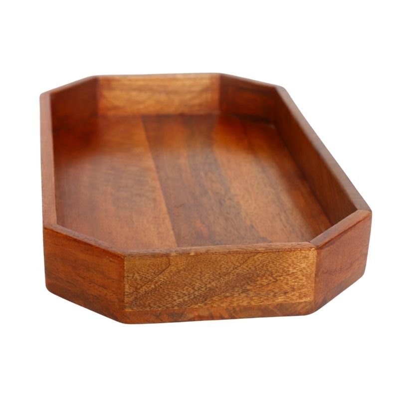 Mango Wood Eight Corner Serving Tray