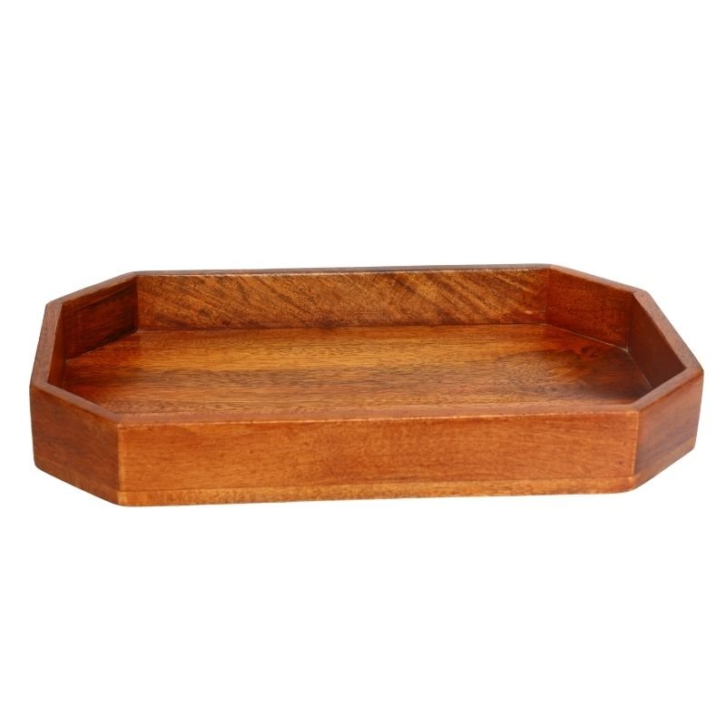 Mango Wood Eight Corner Serving Tray