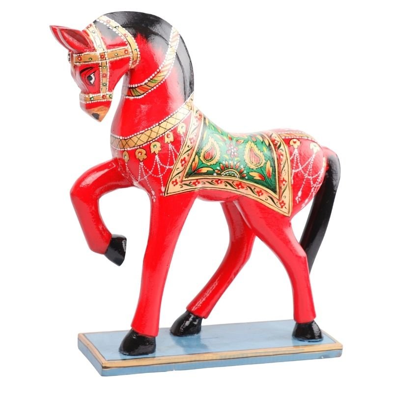 Wooden Decorative Hand Painted Horse