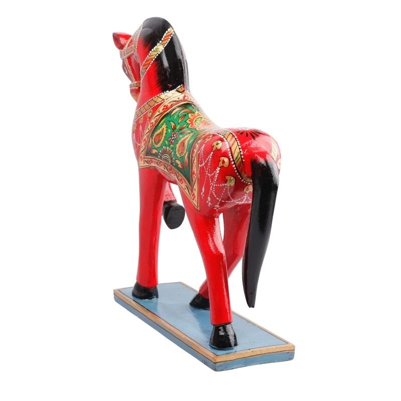 Wooden Decorative Hand Painted Horse
