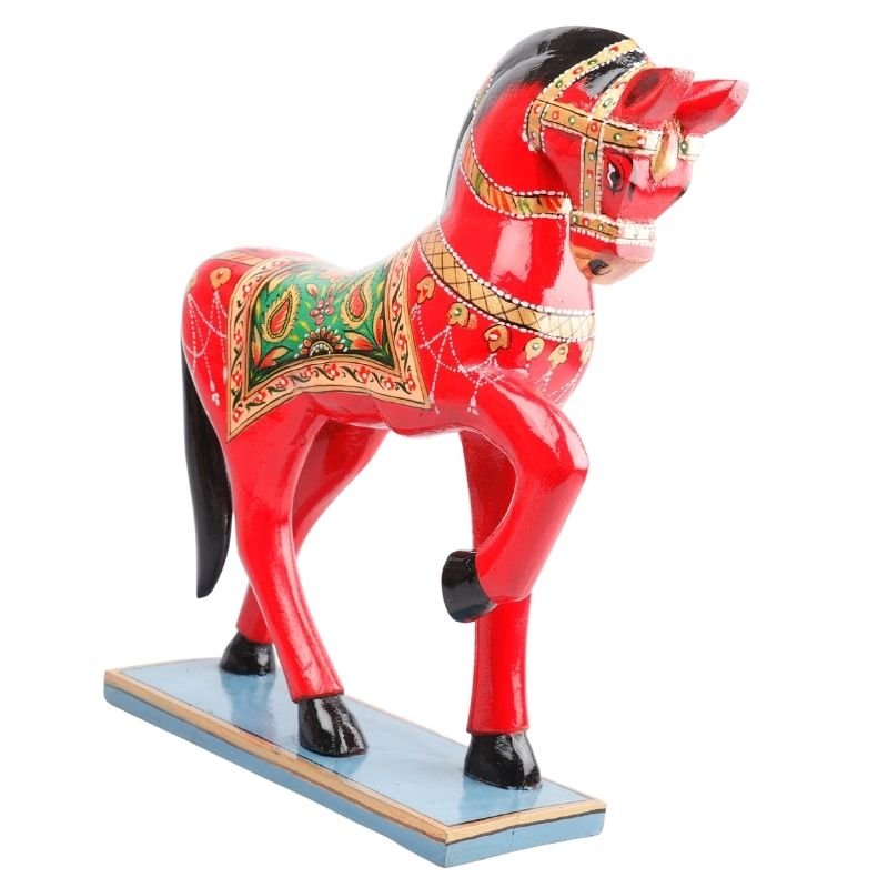 Wooden Decorative Hand Painted Horse