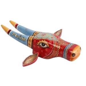 Wooden Cow head Wall Hanging