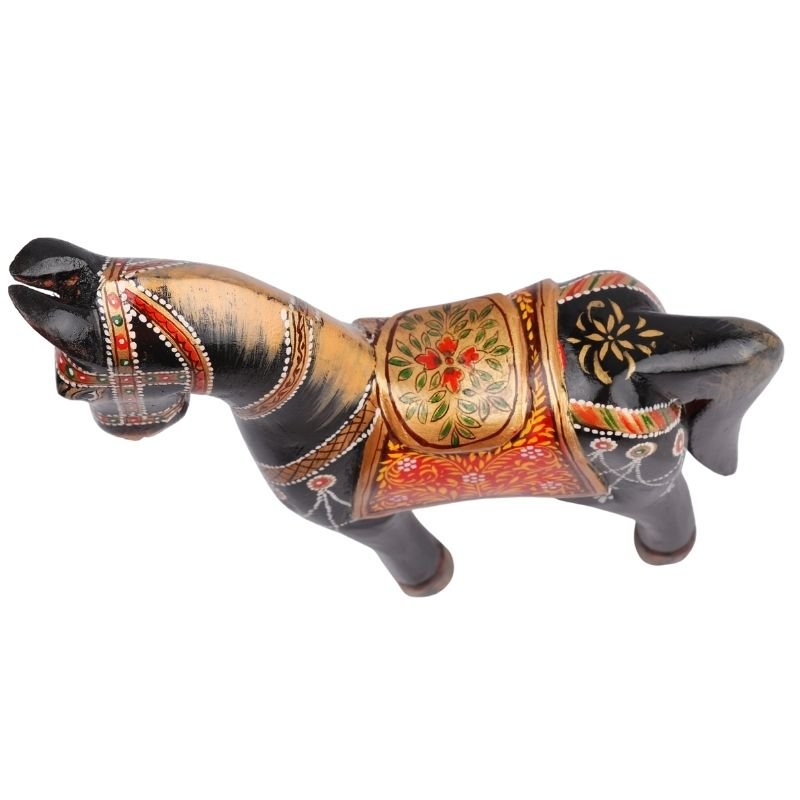 Wooden Decorative Hand Painted Horse
