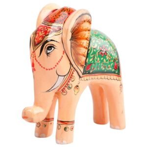 Wooden Decorative Hand  Painted Elephant
