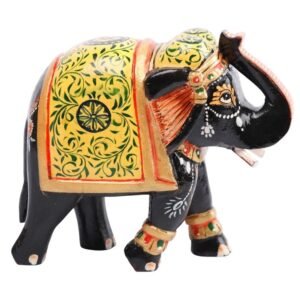 Wooden Decorative Hand  Painted Elephant