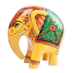 Wooden Decorative Hand  Painted Elephant