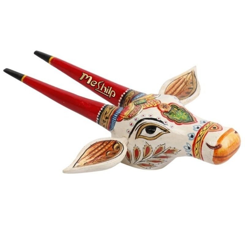 Wooden Cow head Wall Hanging