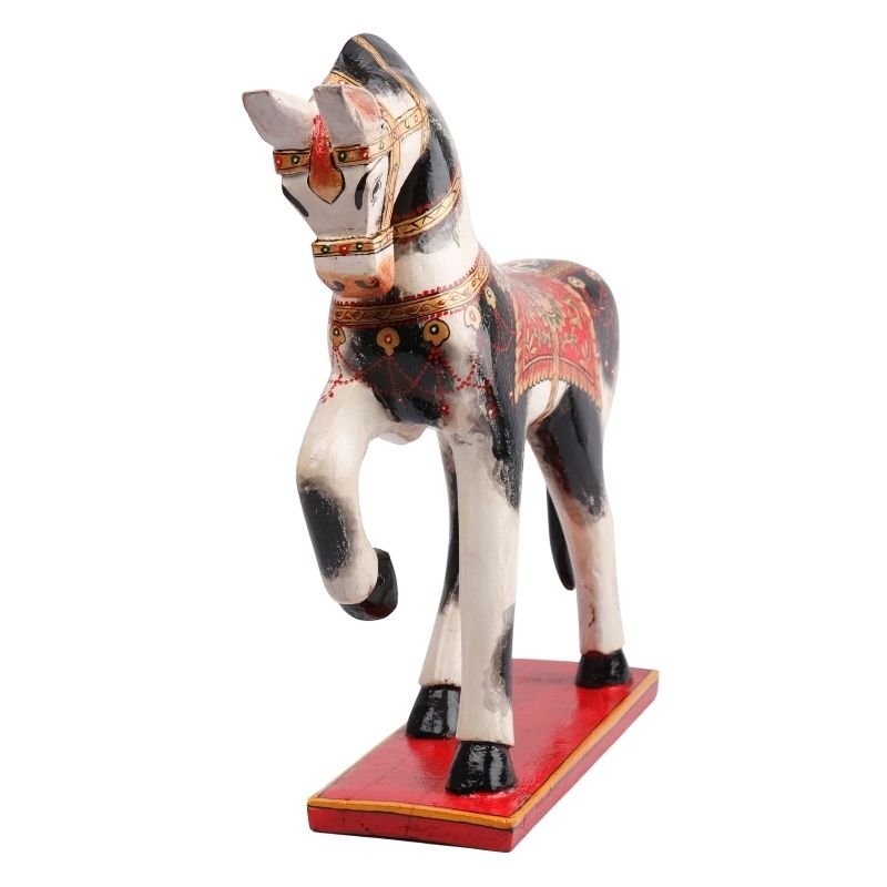 Wooden Decorative Hand Painted Horse