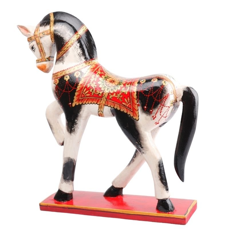 Wooden Decorative Hand Painted Horse