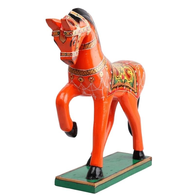 Wooden Decorative Hand Painted Horse