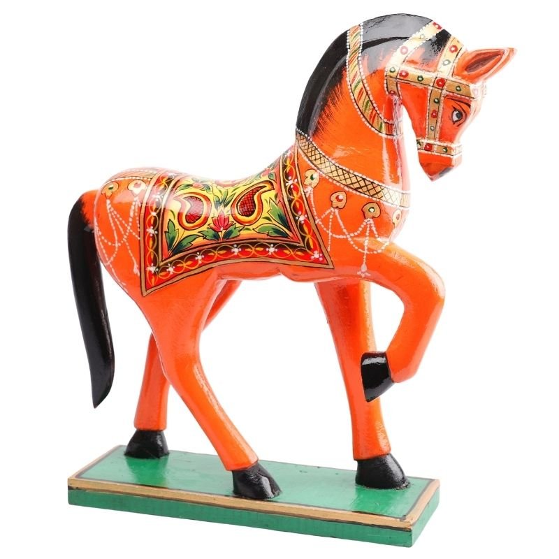 Wooden Decorative Hand Painted Horse