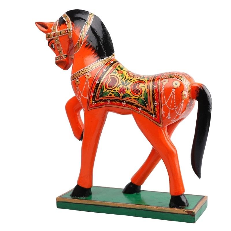 Wooden Decorative Hand Painted Horse