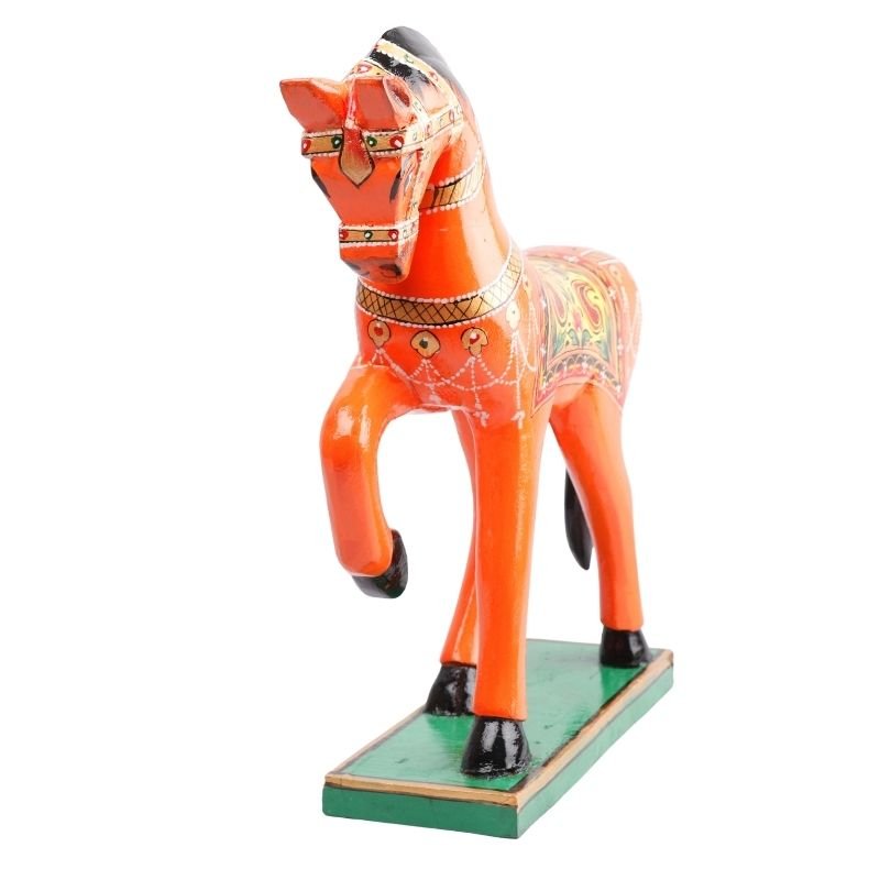 Wooden Decorative Hand Painted Horse