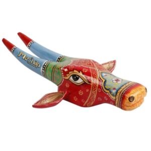 Wooden Cow head Wall Hanging