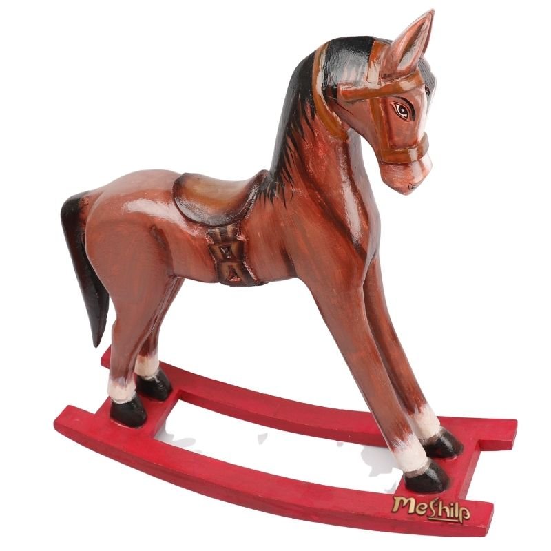 Wooden Decorative Hand Painted Rocking Horse