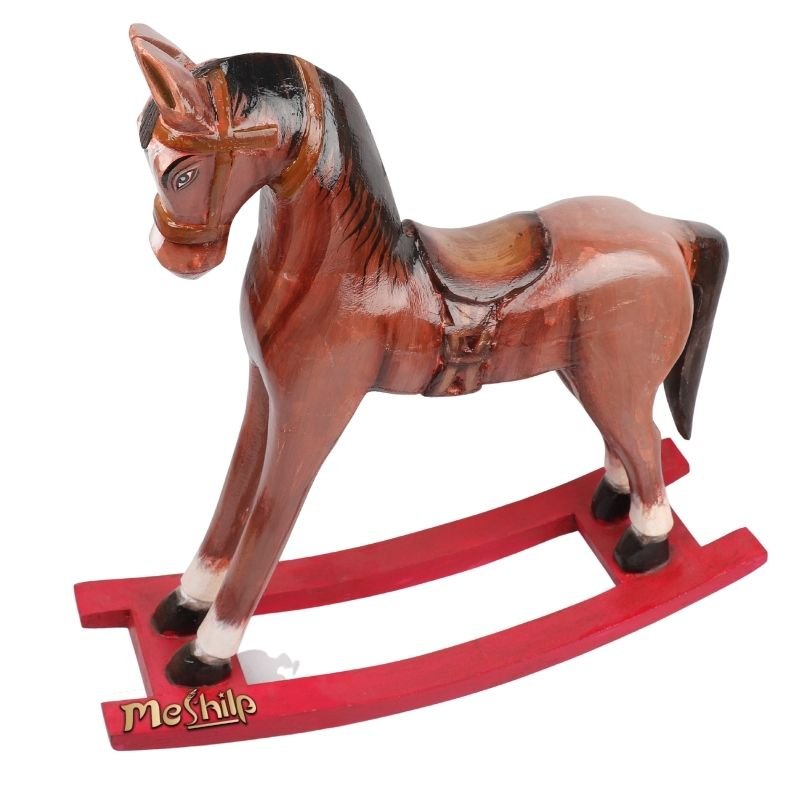 Wooden Decorative Hand Painted Rocking Horse