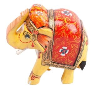 Wooden Decorative Hand  Painted Elephant