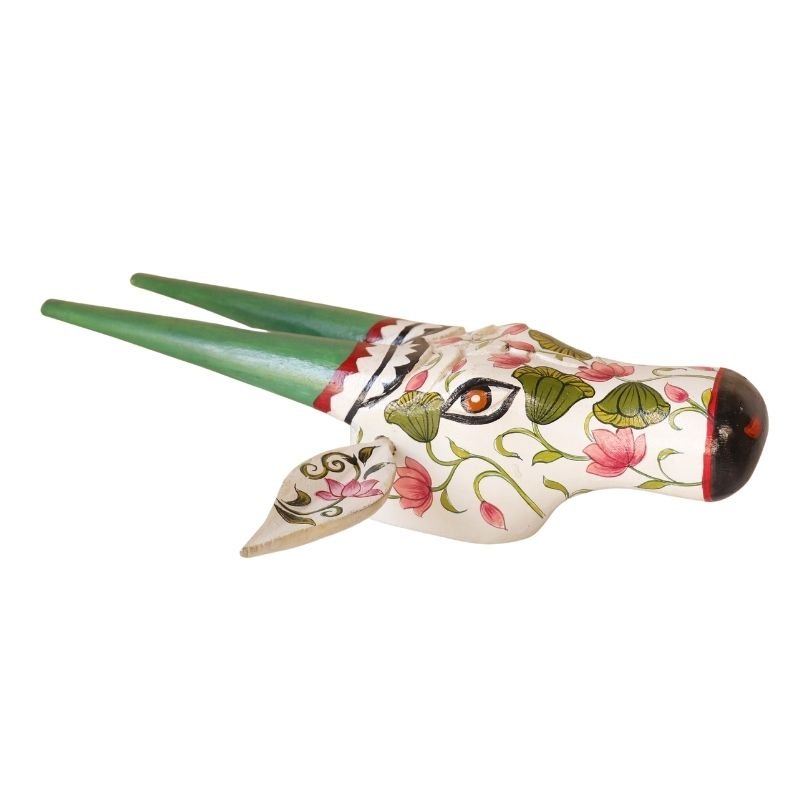 Wooden Cow head Wall Hanging