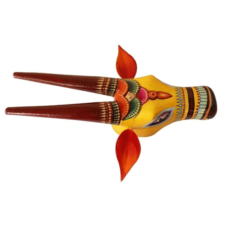 Wooden Cow head Wall Hanging