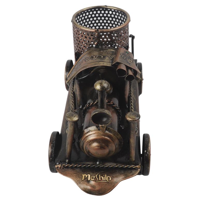 Decorative Handcrafted Antique Finish Engine Shape Pen holder